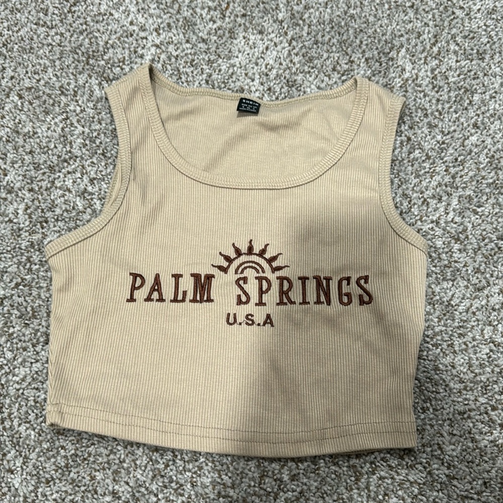 Never worn, shein palm springs crop top